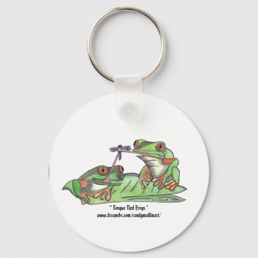 Tongue Tied Frogs Sleutelhanger (Voorkant)