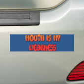 Tongue Tied: Grappige Tong Quote Kleurrijke Tekst Bumpersticker (Op auto)