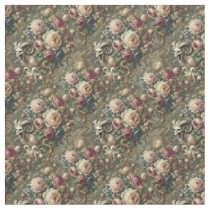 Tongue Whipped Blooms - Gothic dichte Tegel Stof
