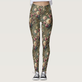 🩸 Tongue Whipped Blooms - Gothic Victoriaans Leggings