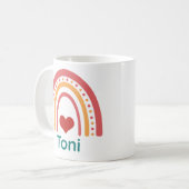 Toni Boho Rainbow Koffiemok (Voorkant links)
