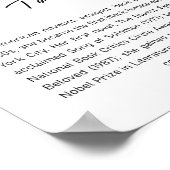 Toni Morrison Poster (Hoek)