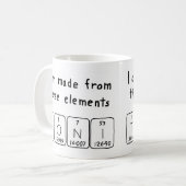 Toni nom de table périodique mug (Devant gauche)