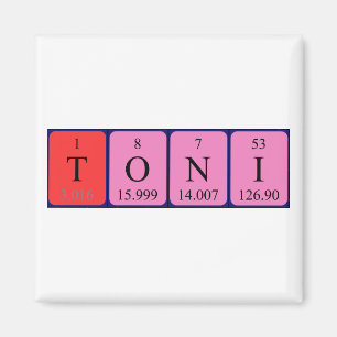 Toni periodieke lijstnaam magneet