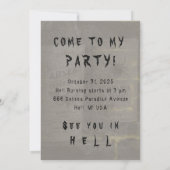 Tonic Halloween CHANGE COULEUR - Invitations / RSV (Dos)