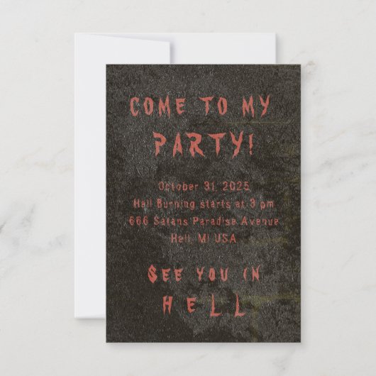 Tonic Halloween CHANGE COULEUR - Invitations / RSV (Dos)
