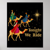 Tonight We Ride Christmas 3 Wise Men Christian Chr Poster (Voorkant)