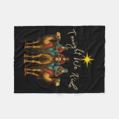 Tonight We Ride Three Wise Men Christmas Nativity  Fleece Deken (Voorkant (Horizontaal))