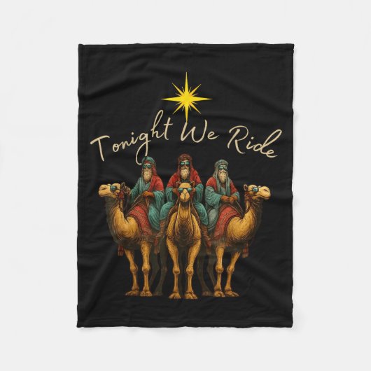 Tonight We Ride Three Wise Men Christmas Nativity  Fleece Deken (Voorkant)