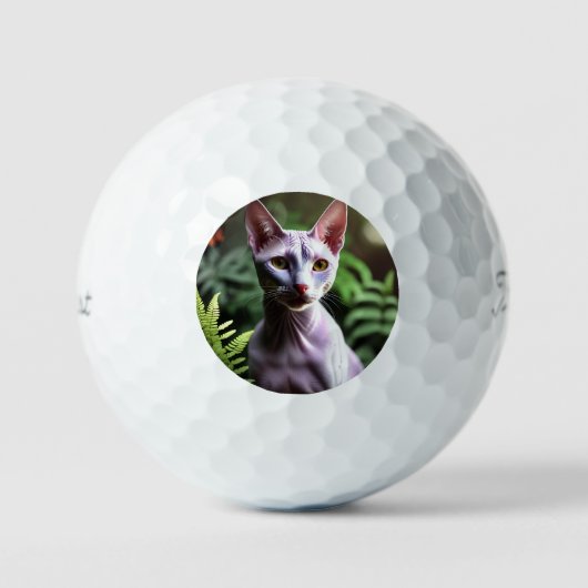 "Tonijn de haarloze kat: strak en zijdeachtig" Golfballen (Voorkant)