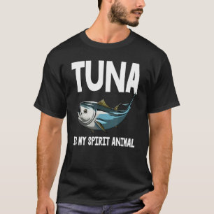Tonijn Is Mijn Geest Dier Offshore Vis Speervisvan T-shirt