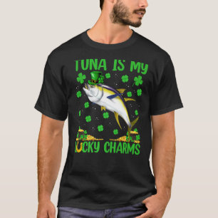 Tonijn is mijn geluksvogel tonijn in de St. Patric T-shirt