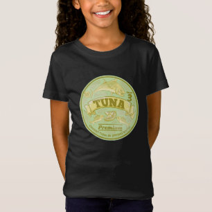 Tonijn kan pop kunst ingeblikte vis t-shirt