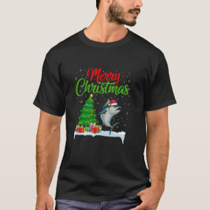 Tonijn Kerstboom Lights Funny Xmas Tuna Lover T-shirt