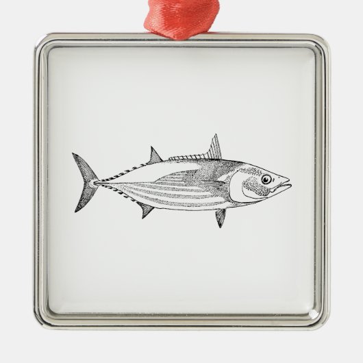  tonijn metalen ornament (Voorkant)