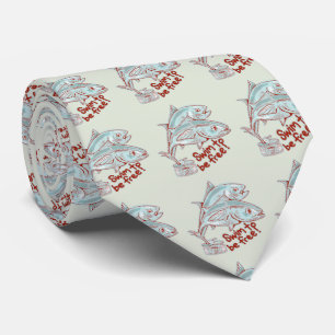 Tonijn Vis ontsnapt aan een blikje Stropdas