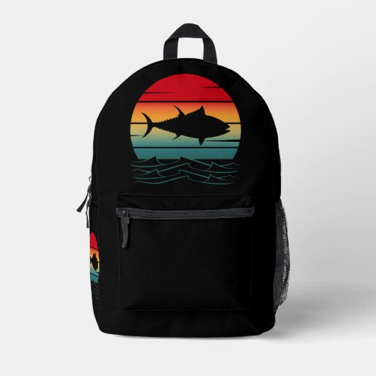 tonijnvis bedrukte rugzak (Voorkant)