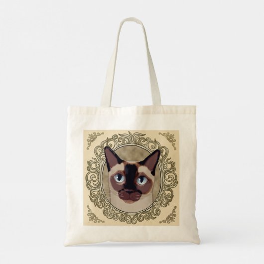 Tonkinese Cat canvas tas (Achterkant)