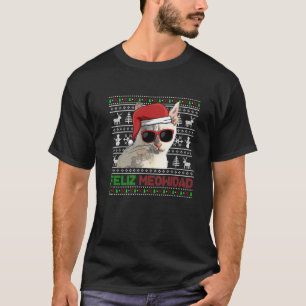 Tonkinese kat Feliz Meowidad Funny Kerstmis T-shirt