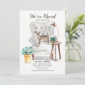 Tonkinese kat Moving Announcement Aankondiging (Staand voorkant)