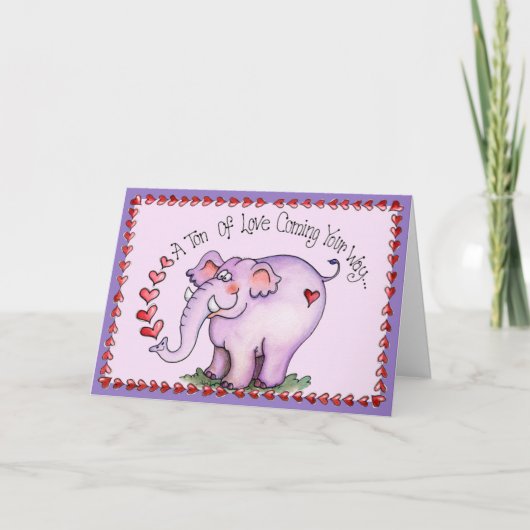 Tonne d'amour - carte de voeux (Devant)