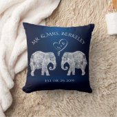TONNEN LIEFDE | Olifant paar aangepaste bruiloft c Kussen (Deken)