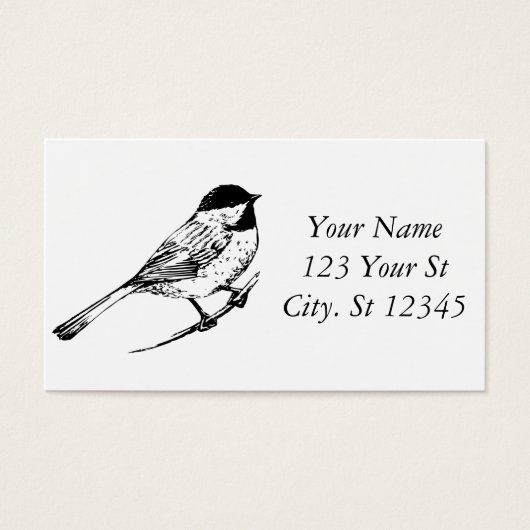 Tonnerre de chickadee à calotte noire (Devant)