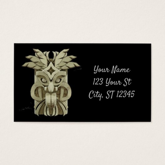 Tonnerre sculpté Tiki (Devant)