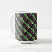 "Tonnerre Silent Tiled" Abstrait Design Mug (Devant gauche)