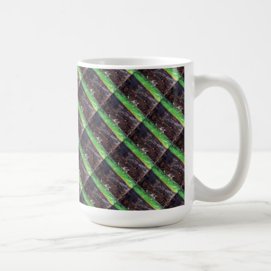 "Tonnerre Silent Tiled" Abstrait Design Mug (Droite)