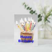 Tonnes de bougies Carte postale de voeux d'anniver (Debout devant)