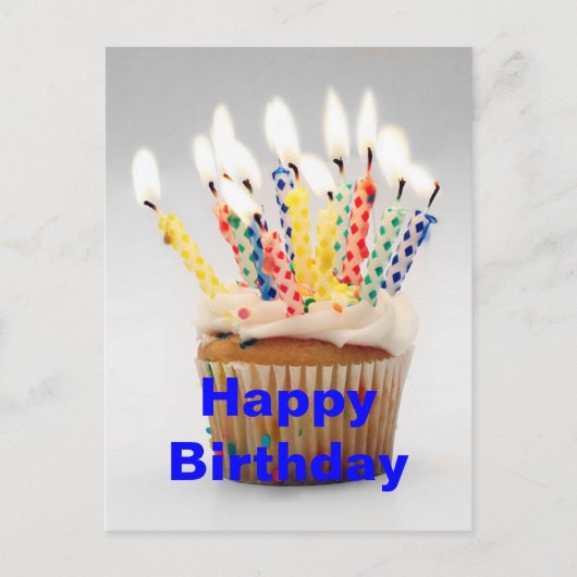 Tonnes de bougies Carte postale de voeux d'anniver (Devant)