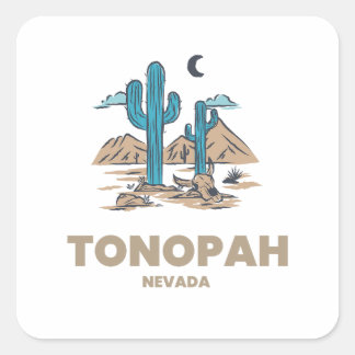 Tonopah - Nevada Vierkante Sticker