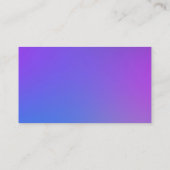 Tons alternatifs - Carte de visite de dégradé doux (Dos)