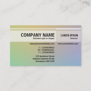 Tons alternatifs - Carte de visite de dégradé doux