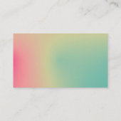 Tons alternatifs - Carte de visite de dégradé doux (Dos)