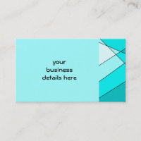tons aqua cool cartes de visite pour personnaliser
