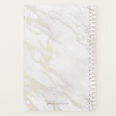 Tons blanc et or clair Faux Marble (Dos)