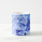 Tons bleus et périwinkle hydrangea tasse à café (Centre)