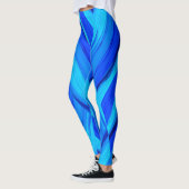 tons bleus leggings (Gauche)