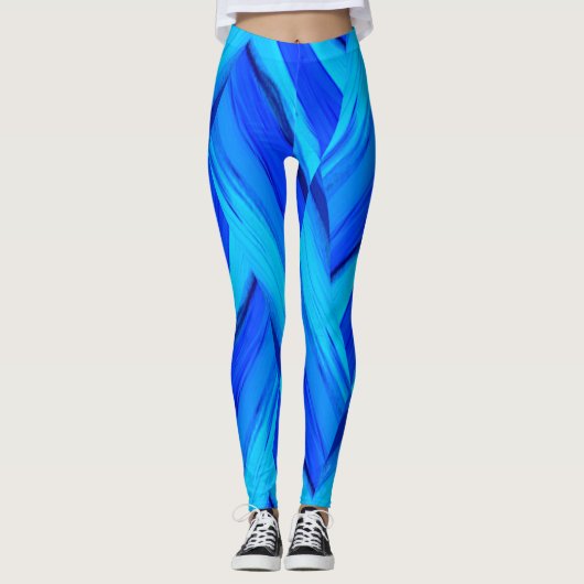 tons bleus leggings (Devant)