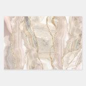 Tons Brown agate feuilles papier d'emballage (Devant 2)