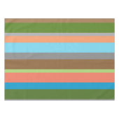 Tons chauds rayés Nappe (Devant (Horizontal))