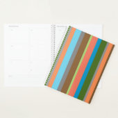 Tons chauds rayés Planner (Devant avec enveloppe)