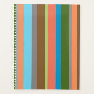 Tons chauds rayés Planner