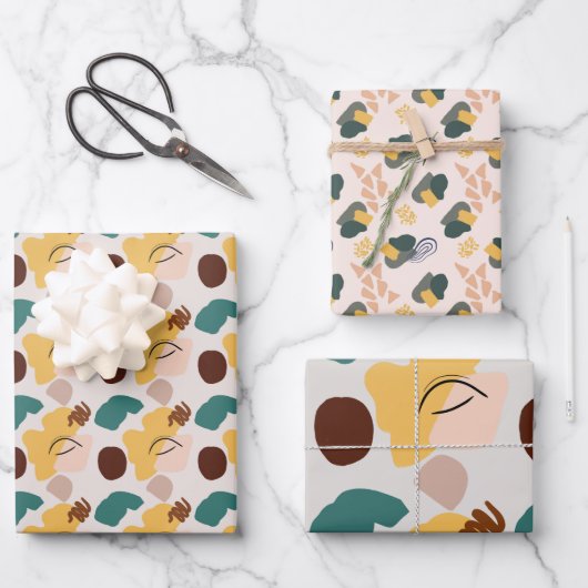 Tons d'art Abstraits des feuilles de papier d'enve (Recto)