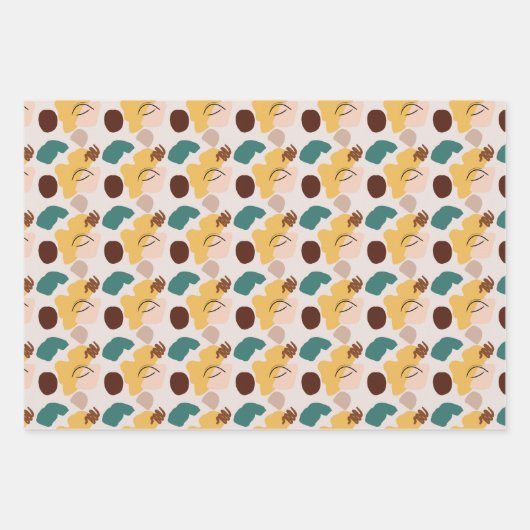 Tons d'art Abstraits des feuilles de papier d'enve (Devant)