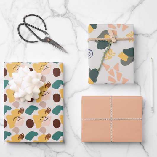 Tons d'art Abstraits des feuilles de papier d'enve (Recto)