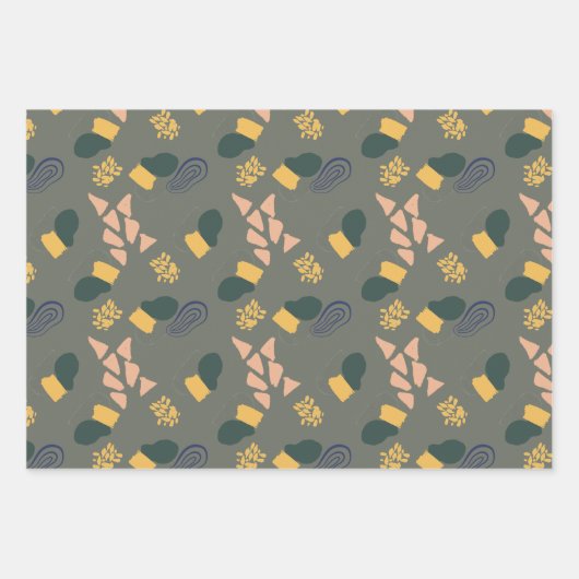 Tons d'art Abstraits des feuilles de papier d'enve (Devant)