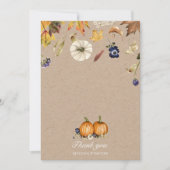 tons d'automne Carte de remerciements d'épices cit (Devant)